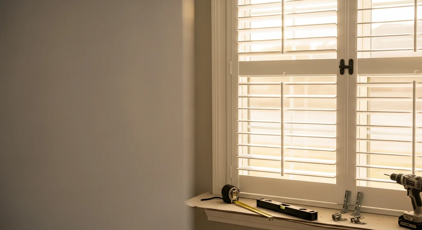 Custom plantation shutters installed in a luxury home with natural light control