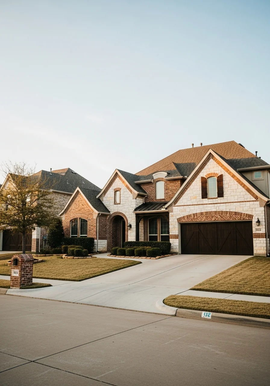 Carrollton home with traditional architecture and well-maintained exterior typical of the community.