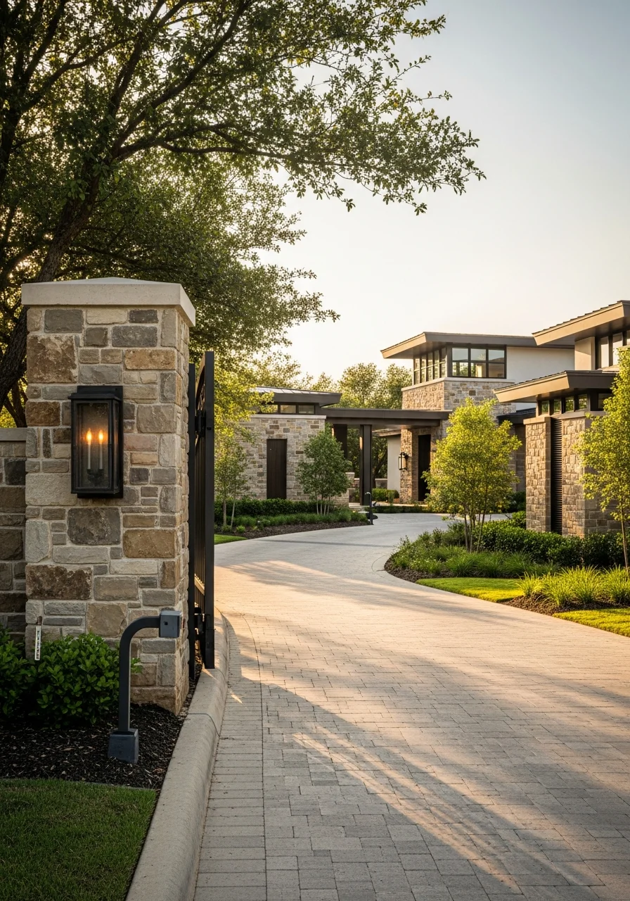Luxury Southlake property entrance with high-end finishes and professionally maintained exterior.